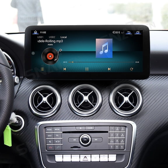 SNATEEN 12.3 inch Touch Screen Car Radio for Mercedes-Benz GLA A-Class CLA 2009-2015 GPS Navigation Multimedia Video DVD Carplay Stereo Receiver Head Unit