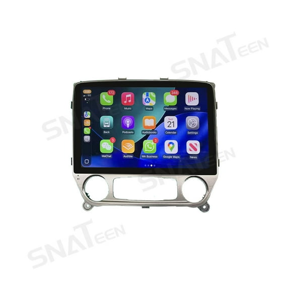SNATEEN 12 inch Carplay Screen/Radio/Multimedia Player for Chevrolet Silverado 2014-2019 Models Universal Car Navigation/GPS Upgrade Headunit Android Display 1080P Touch Screen Replace System