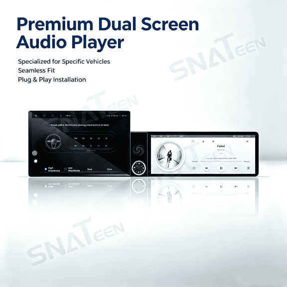SNATEEN 13.1+12.3 inch Carplay Screen/Radio for Mitsubishi Eclipse 2005-2012 Upgrade Multimedia Headunit Android Touch Screen Navigation/GPS Receiver