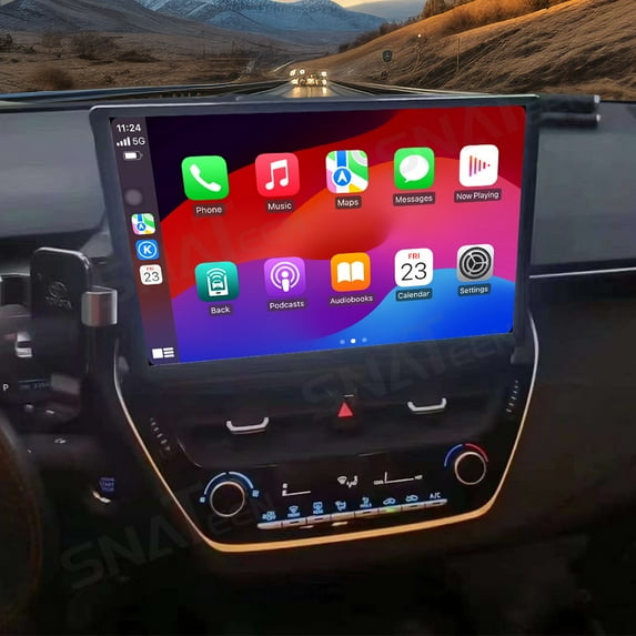 SNATEEN 13.1 inch Carplay Screen/Radio/Multimedia Player for Toyota Corolla 2021-2025 Models Universal Car Navigation/GPS Upgrade Headunit Android Display 1080P Touch Screen Replace System