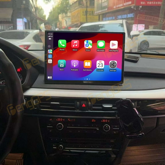 SNATEEN 13.3 inch Carplay Screen/Radio/Multimedia Player for BMW X5 NBT 2014 2015 2016 Models Universal Car Navigation/GPS Upgrade Headunit Android Display 1080P Touch Screen Replace System