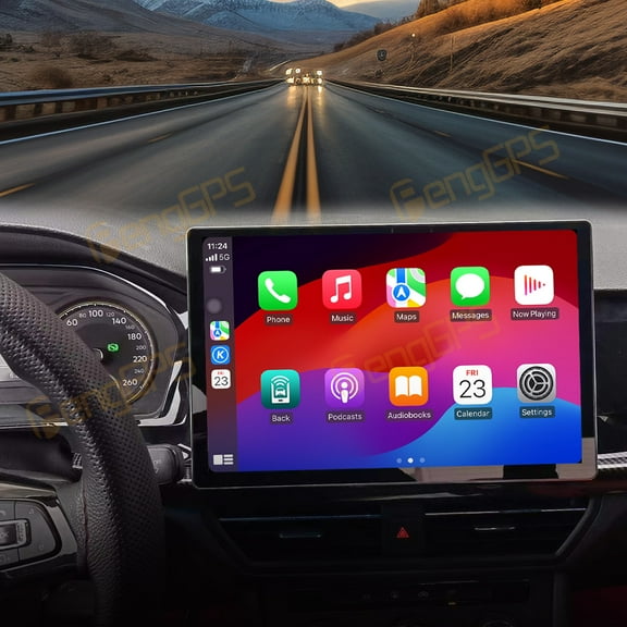 SNATEEN 13.3 inch Carplay Screen/Radio/Multimedia Player for Volkswagen Lavida 2019-2023 Models Universal Car Navigation/GPS Upgrade Headunit Android Display 1080P Touch Screen Replace System