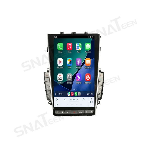 SNATEEN 13.6 inch Carplay Screen/Radio/Multimedia Player for Infiniti Q50/Q50L/Q50S/Q60 2016-2025 Universal Car Navigation/GPS Upgrade Headunit Android Display HD Touch Screen Receiver Replace System