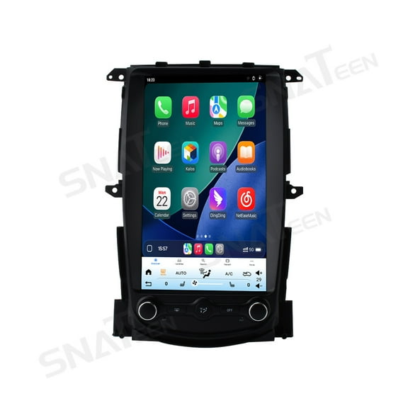 SNATEEN 13.8 inch Carplay Screen/Radio/Multimedia Player for Nissan 370Z 2009-2021 Universal Car Navigation/GPS Upgrade Headunit Android Display 1080P Touch Screen Replace System