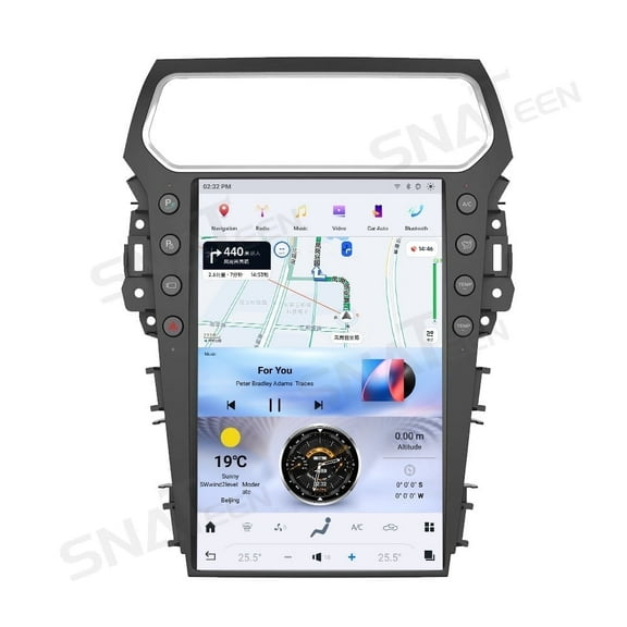 SNATEEN 14.4 inch Android 13 Multimedia Player Screen for Ford Explorer 2011 2012 2013 2014 2015 2016 2017 2018 2019 Car Radio Stereo GPS Navigation DSP Head Unit Video Carplay Receiver