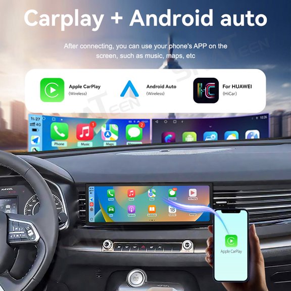 SNATEEN 14.9 inch Carplay Screen/Radio/Multimedia for Great Wall Haval H6 2017-2019 Upgrade Touch Screen Navigation/GPS Headunit Android Receiver Replace System