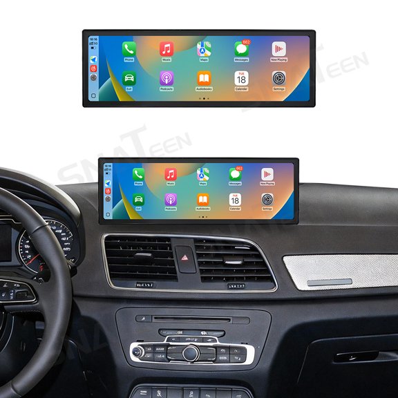 SNATEEN 14.9 inch Carplay Screen/Radio/Multimedia Player for Audi Q3 2013-2019 Universal Car Navigation/GPS Upgrade Headunit Android Display 1080P Touch Screen Replace System