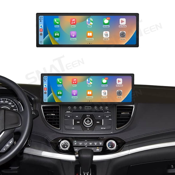 SNATEEN 14.9 inch Carplay Screen/Radio/Multimedia Player for Honda CRV 2012-2016 Universal Car Navigation/GPS Upgrade Headunit Android Display 1080P Touch Screen Replace System