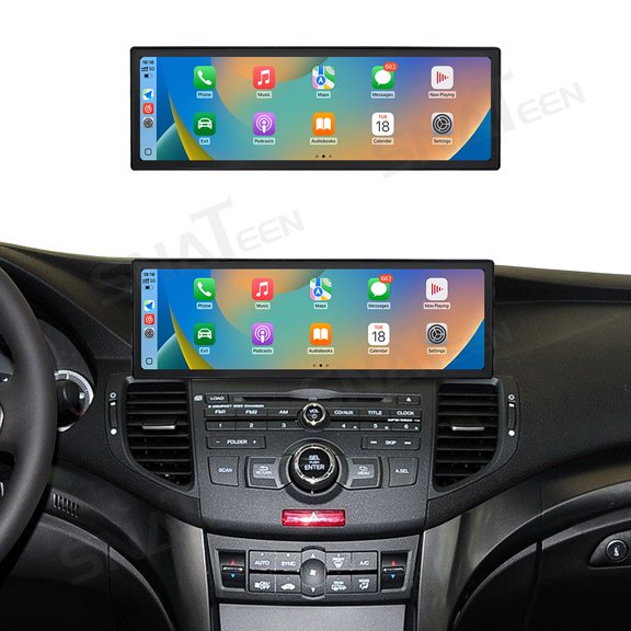 SNATEEN 14.9 inch Carplay Screen/Radio/Multimedia Player for Honda Spirior 2009-2013 Universal Car Navigation/GPS Upgrade Headunit Android Display 1080P Touch Screen Replace System