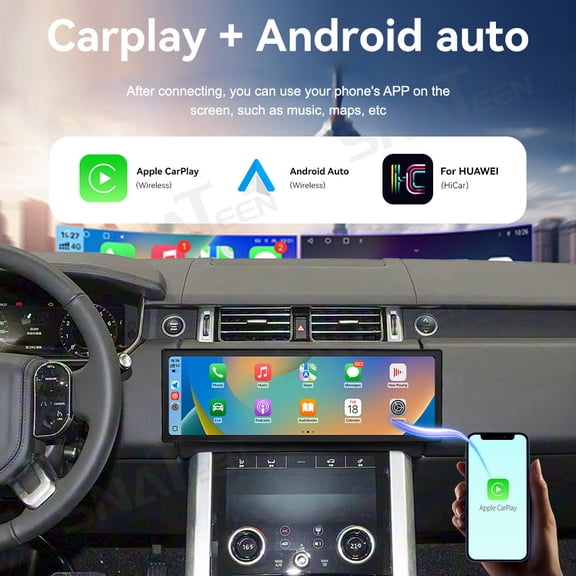 SNATEEN 14.9 inch Carplay Screen/Radio/Multimedia Player for Land Rover Range Rover Executive 2018-2022 Car Navigation/GPS Upgrade Headunit Android Display Touch Screen Replace System