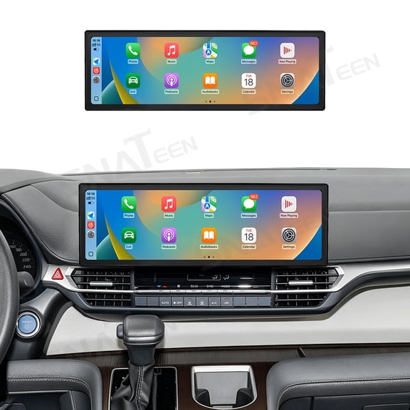 SNATEEN 14.9 inch Carplay Screen/Radio/Multimedia Player for Toyota Sienna 2021-2024 Universal Car Navigation/GPS Upgrade Headunit Android Display 1080P Touch Screen Replace System