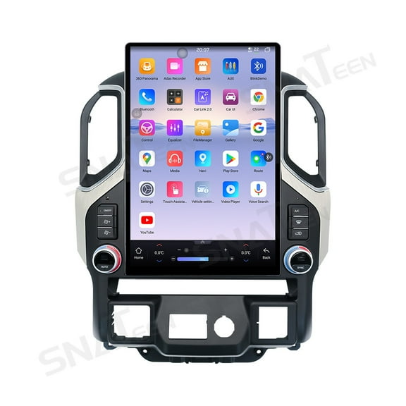 SNATEEN 15.6" Smart Display Radio Audio Media Player for Chevrolet Silverado/GMC-SIERRA 2019-2022 Universal Car Navigation GPS Upgrade Headunit Android Replacement HD Screen Carplay Accessories