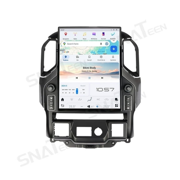 SNATEEN 15.6 inch Chevy Car Radio Stereo Carplay Screen Head Unit for Chevrolet Sorod Silverado GMC Sierra 2019 2020 2021 Android 13 GPS Navigation DVD Video Multimedia Player