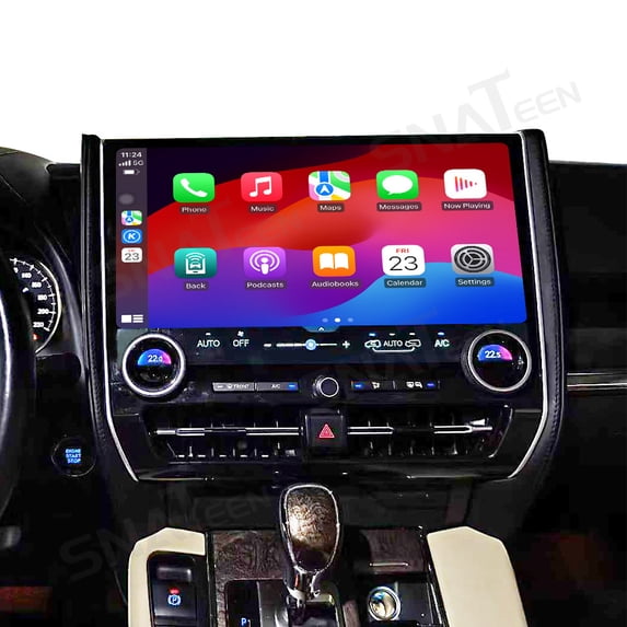 SNATEEN 15.7 inch Carplay Screen/Radio/Multimedia Player for Toyota Alphard/Vellfire 2015-2019 Model Universal Car Navigation/GPS Upgrade Headunit Android Display 1080P Touch Screen Replace System
