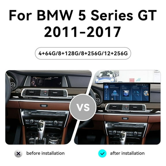 15.8 inch Carplay Screen Radio Multimedia Player for BMW 5 Series GT 2011-2017 F07 Models Universal Car Navigation GPS Upgrade Headunit Android Display Video 1080P Touch Screen Replace System