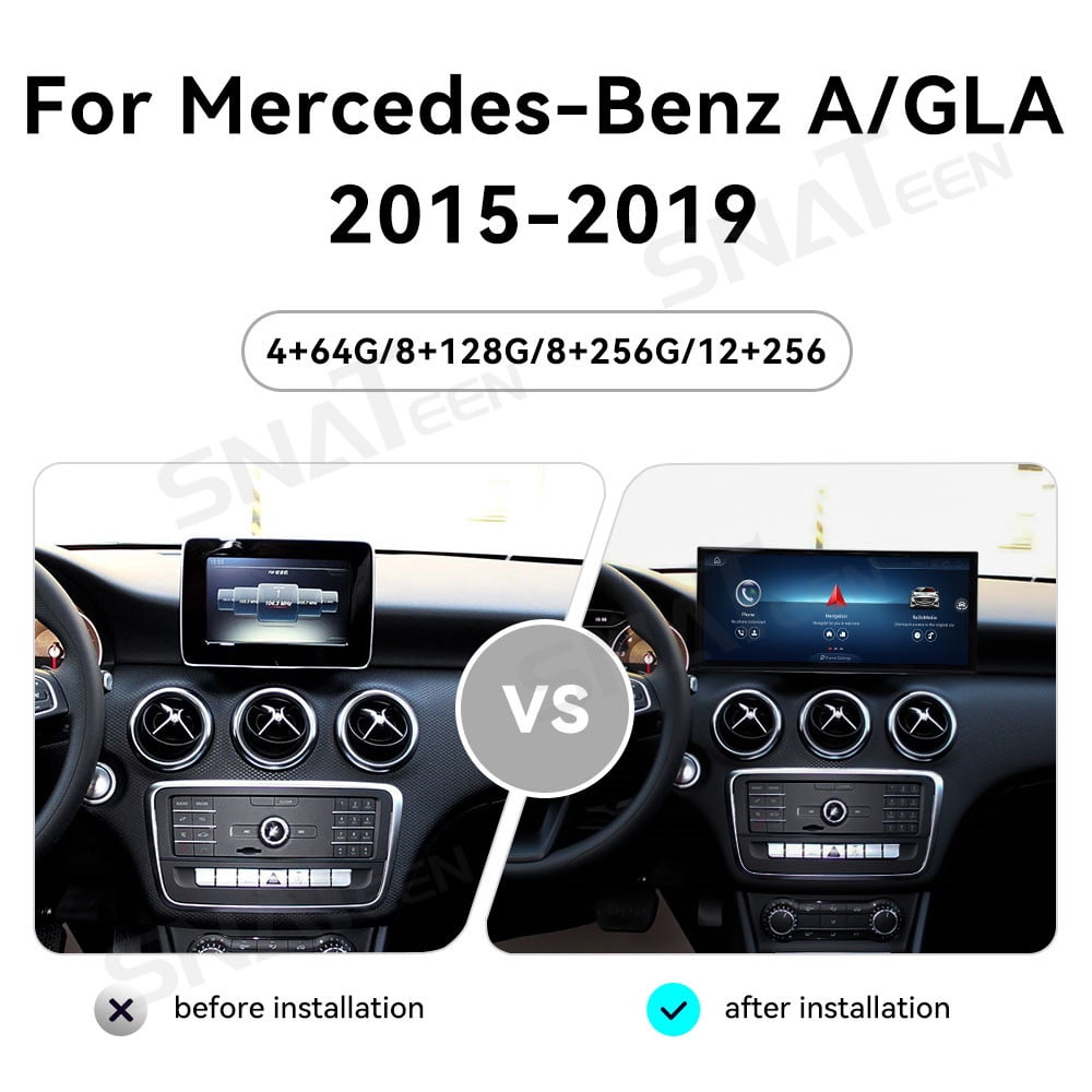 Multimedia Auto 8 Inch SNATEEN 15.8 inch Car Radio for Mercedes-Benz A/GLA X156 2015-2019 ...