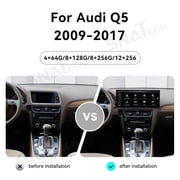 SNATEEN 15.8 inch Carplay Screen Radio Multimedia Player for Audi Q5 2009-2017 Models Universal Car Navigation GPS Upgrade Headunit Android Display Video 1080P Touch Screen Replace System