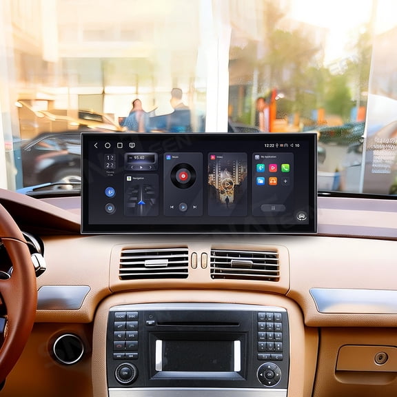 SNATEEN 15.8 inch Carplay Screen/Radio/Multimedia Player for Mercedes-Benz R-Class R300/R350 2006-2014 Car Navigation/GPS Upgrade Headunit Android Display 1080P Touch Screen Receiver Replace System