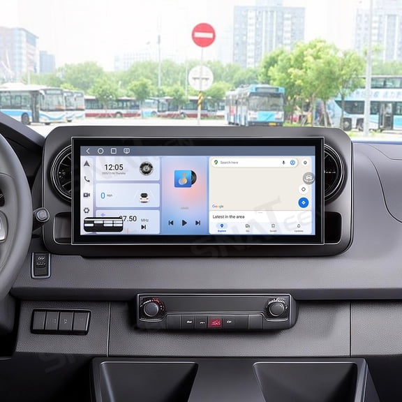 SNATEEN 15.8 inch Carplay Screen/Radio/Multimedia Player for Mercedes-Benz Sprinter 2018-2026 Car Navigation/GPS Upgrade Headunit Android Display 1080P Touch Screen Receiver Replace System