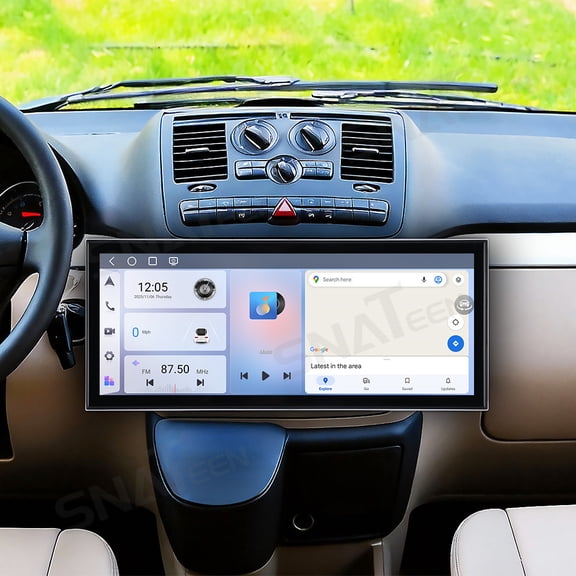 SNATEEN 15.8 inch Carplay Screen/Radio/Multimedia Player for Mercedes-Benz Vito Viano 2004-2015 Car Navigation/GPS Upgrade Headunit Android Display 1080P Touch Screen Receiver Replace System