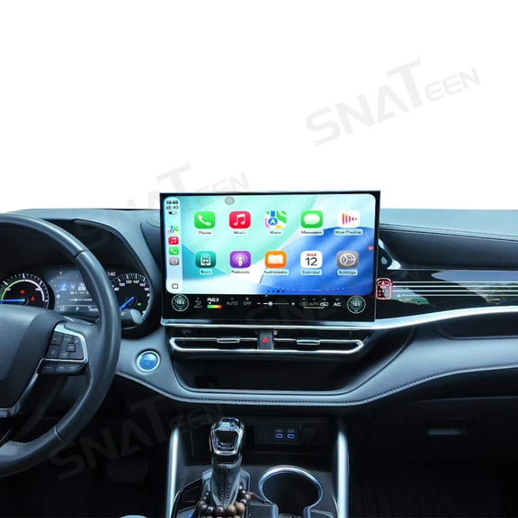 SNATEEN 15.8 inch Carplay Screen/Radio/Multimedia Player for Toyota Highlander/Crown Kluger 2022-2025 Car Navigation/GPS Android 13 Upgrade Headunit 1080P Device Replace System
