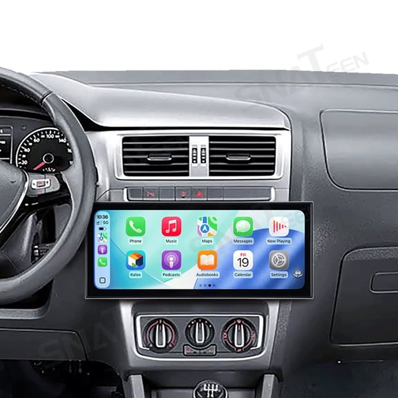 SNATEEN 15.8 inch Carplay Screen/Radio/Multimedia Player for Volkswagen Fox 2014-2018 Car Navigation/GPS Upgrade Headunit Android Display 1080P Touch Screen Receiver Replace System