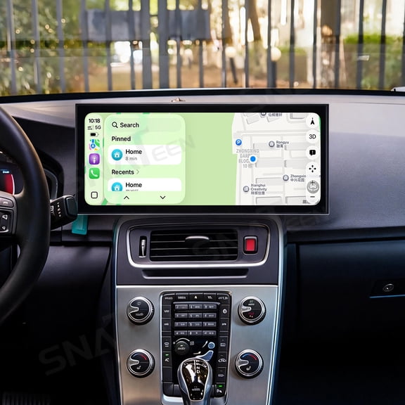 SNATEEN 15.8 inch Carplay Screen/Radio/Multimedia Player for Volvo S60 2011-2019 Car Navigation/GPS Upgrade Headunit Android Display 1080P Touch Screen Receiver Replace System