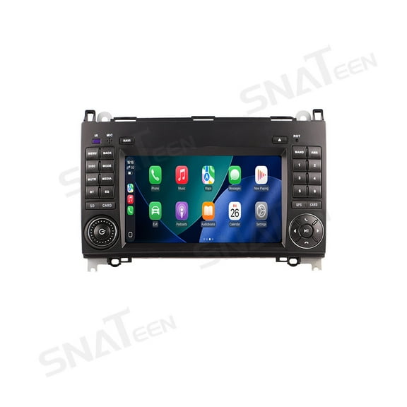 SNATEEN 7.0 inch Carplay Screen/Radio/Multimedia Player for Mercedes-Benz B200 2006-2012 Universal Car Navigation/GPS Upgrade Headunit Android Display 1080P Touch Screen Receiver Replace System