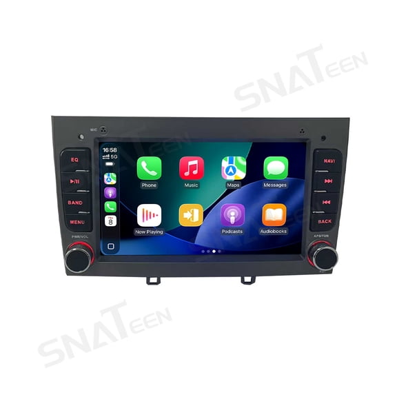 SNATEEN 7 inch Carplay Screen/Radio/Multimedia Player for Peugeot 408 2010 2011 2012 Car Navigation/GPS Upgrade Headunit Android Display 1080P Touch Screen Receiver Replace System