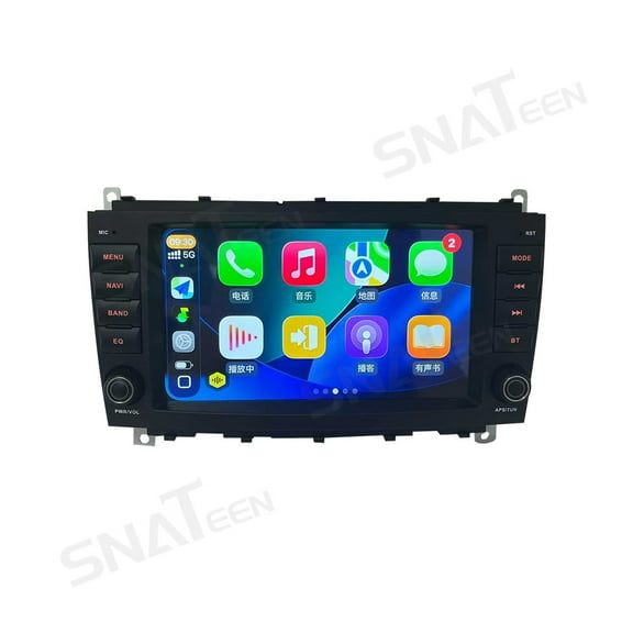 SNATEEN 8.0 inch Carplay Screen/Radio/Multimedia Player for Mercedes-Benz CLK 2006-2012 Universal Car Navigation/GPS Upgrade Headunit Android Display 1080P Touch Screen Receiver Replace System