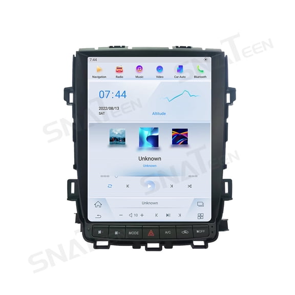 SNATEEN Android 13 Car Radio for Toyota Alphard 20 Series 2007-2014 Head Unit Stereo 12.1 inch Touchscreen Wireless CarPlay GPS Navigation Multimedia Player