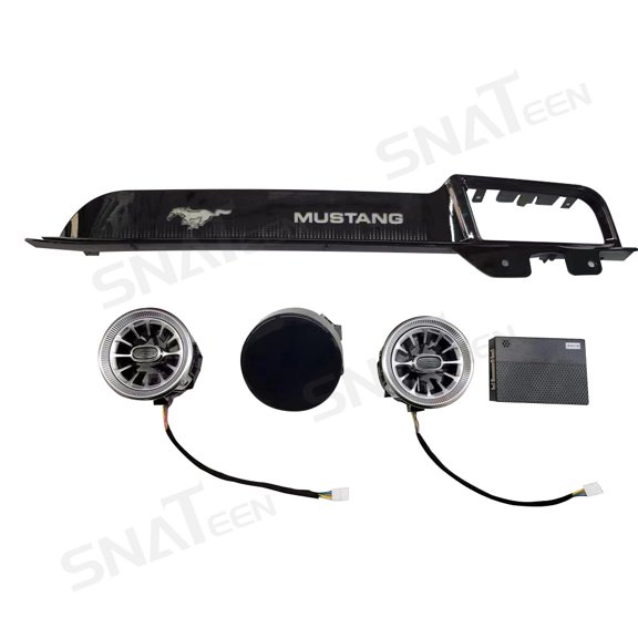 SNATEEN Co-pilot display screen Speed ​​data display racing instrument for Ford Mustang LCD small instrument + Co-pilot Ambient Lighting + turbine air vent light