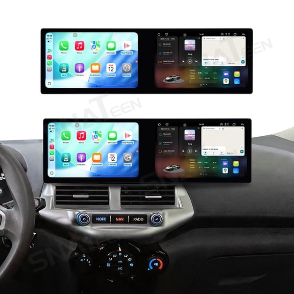 SNATEEN Dual 10.1 inch Carplay Screen/Radio/Multimedia Player for Ford EcoSport 2013-2017 Universal Car Navigation/GPS Upgrade Headunit Android Display 1080P Touch Screen Replace System