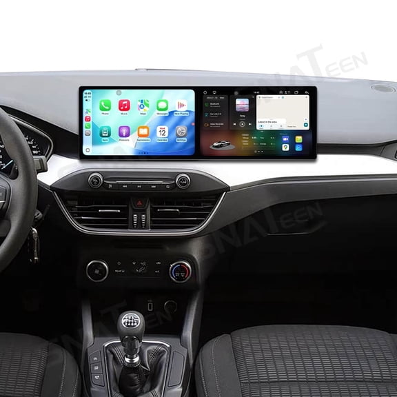 SNATEEN Dual 10.1 inch Carplay Screen/Radio/Multimedia Player for Ford Focus 2019 2020 2021 2022 Model Car Navigation/GPS Upgrade Headunit Android Display 1080P Touch Screen Receiver Replace System