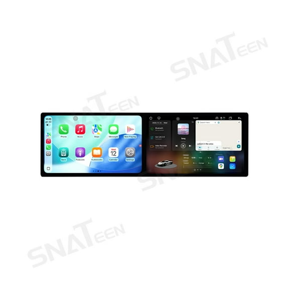 SNATEEN Dual 10.1 inch Carplay Screen/Radio/Multimedia Player for Toyota Camry 2021 Universal Car Navigation/GPS Upgrade Headunit Android Display 1080P Touch Screen Receiver Replace System