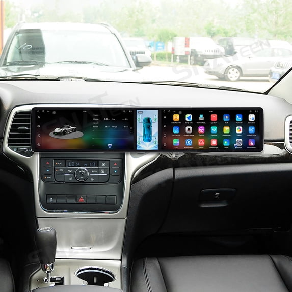 SNATEEN Dual 12.3 inch Carplay Screen/Radio for Jeep Grand Cherokee ...