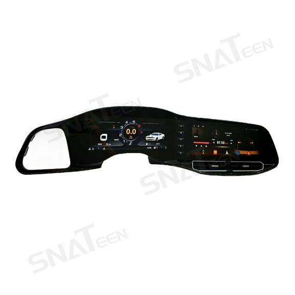 SNATEEN Dual 12.3 inch Carplay Screen/Radio/Multimedia Player for Dodge Challenger SRT Hellcat 2010-2023 Universal Car Navigation/GPS Upgrade Headunit Android Display HD Touch Screen Replace System