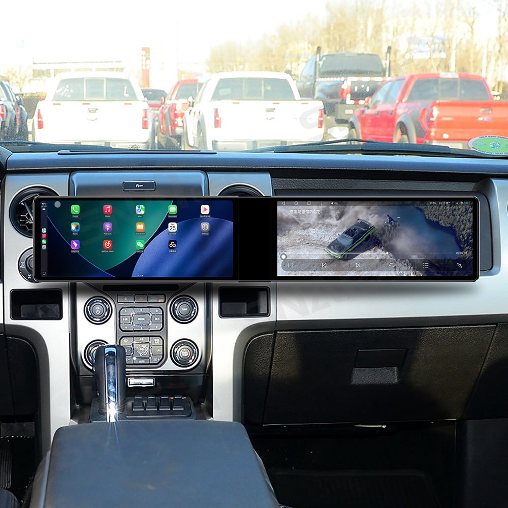 SNATEEN Dual 12.3 inch Carplay Screen/Radio/Multimedia Player for Ford ...