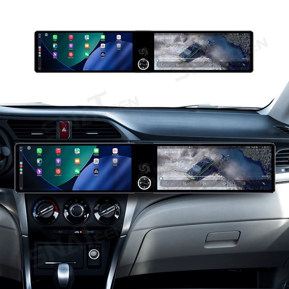SNATEEN Dual 12.3 inch Carplay Screen/Radio/Multimedia Player for Honda CRIDER 2013 2014 2015 2016 Car Navigation/GPS Upgrade Headunit Android Display 1080P Touch Screen Receiver Replace System