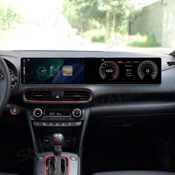 SNATEEN Dual 12.3 inch Carplay Screen/Radio/Multimedia Player for Hyundai ENCINO 2018 2019 2020 Car Navigation/GPS Upgrade Headunit Android Display 1080P Touch Screen Receiver Replace System