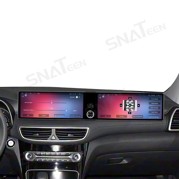 SNATEEN Dual 12.3 inch Carplay Screen/Radio/Multimedia Player for Hyundai Tucson 2016-2019 Model Car Navigation/GPS Upgrade Headunit Android Display 1080P Touch Screen Receiver Replace System