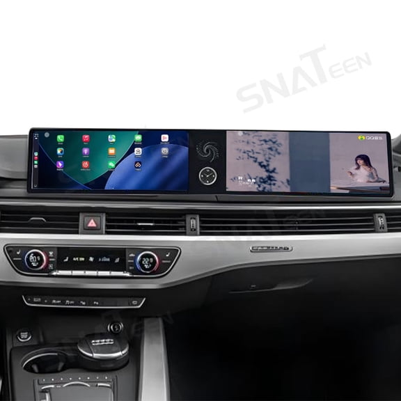 SNATEEN Dual 12.3 inch Carplay Screen/Radio/Multimedia Player for Land Rover Discovery 4 2010-2016 Universal Car Navigation/GPS Upgrade Headunit Android Display Touch Screen 4+64GB Video Device