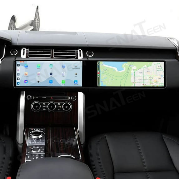 SNATEEN Dual 12.3 inch Carplay Screen/Radio/Multimedia Player for Land Rover Range Rover Executive 2017 Car Navigation/GPS Upgrade Headunit Android Display HD Touch Screen Receiver