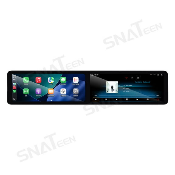 SNATEEN Dual 12.3 inch Carplay Screen/Radio/Multimedia Player for Mercedes-Benz GLK 2013 2014 2015 Universal Car Navigation/GPS Upgrade Headunit Android Display 1080P Touch Screen Replace System