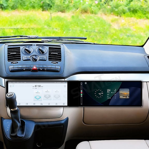 SNATEEN Dual 12.3 inch Carplay Screen/Radio/Multimedia Player for Mercedes-Benz Vito Viano 2004-2015 Car Navigation/GPS Upgrade Headunit Android Display 1080P Touch Screen Receiver Replace System