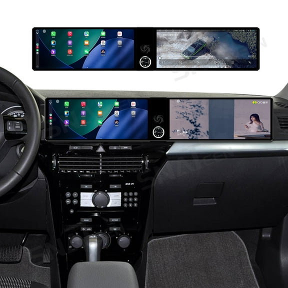 SNATEEN Dual 12.3 inch Carplay Screen/Radio/Multimedia Player for Opel Astra 2004-2010 Models Universal Car Navigation/GPS Upgrade Headunit Android Display 1080P Touch Screen Replace System