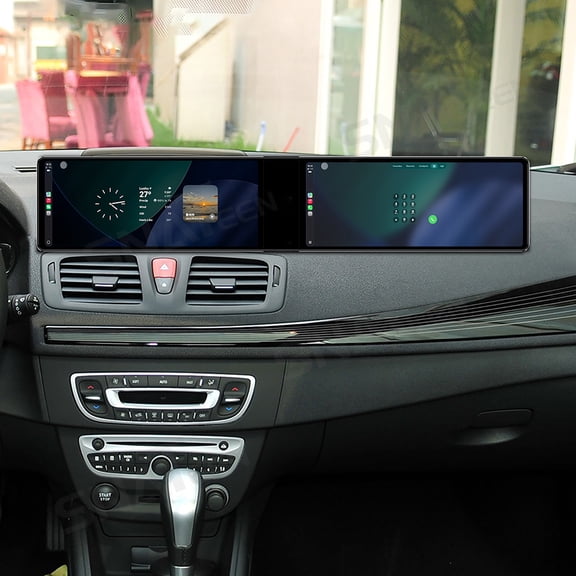 SNATEEN Dual 12.3 inch Carplay Screen/Radio/Multimedia Player for Renault Megane 3 2009-2014 Car Navigation/GPS Upgrade Headunit Android Display 1080P Touch Screen Receiver Replace System