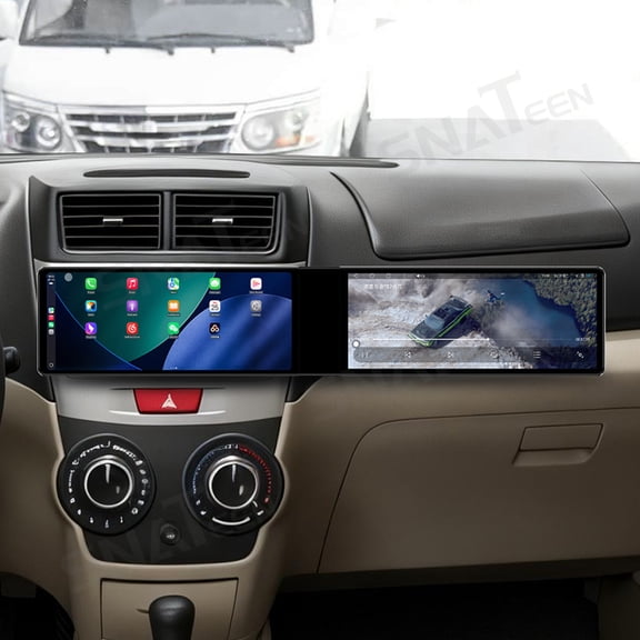 SNATEEN Dual 12.3 inch Carplay Screen/Radio/Multimedia Player for Toyota Avanza 2004-2012 Car Navigation/GPS Upgrade Headunit Android Display 1080P Touch Screen Receiver Replace System