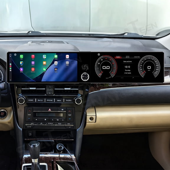 SNATEEN Dual 12.3 inch Carplay Screen/Radio/Multimedia Player for Toyota Camry 2015-2017 Car Navigation/GPS Android 13 Upgrade Headunit 1080P Device Replace System