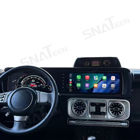 SNATEEN Dual 12.3 inch Carplay Screen/Radio/Multimedia Player for Toyota Land Cruiser FJ 2007-2022 Car Navigation/GPS Upgrade Headunit Android Display 1080P Touch Screen Receiver Replace System